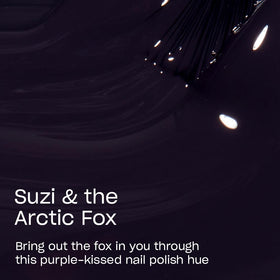OPI Nail Lacquer Suzi & the Arctic Fox bottle with brush