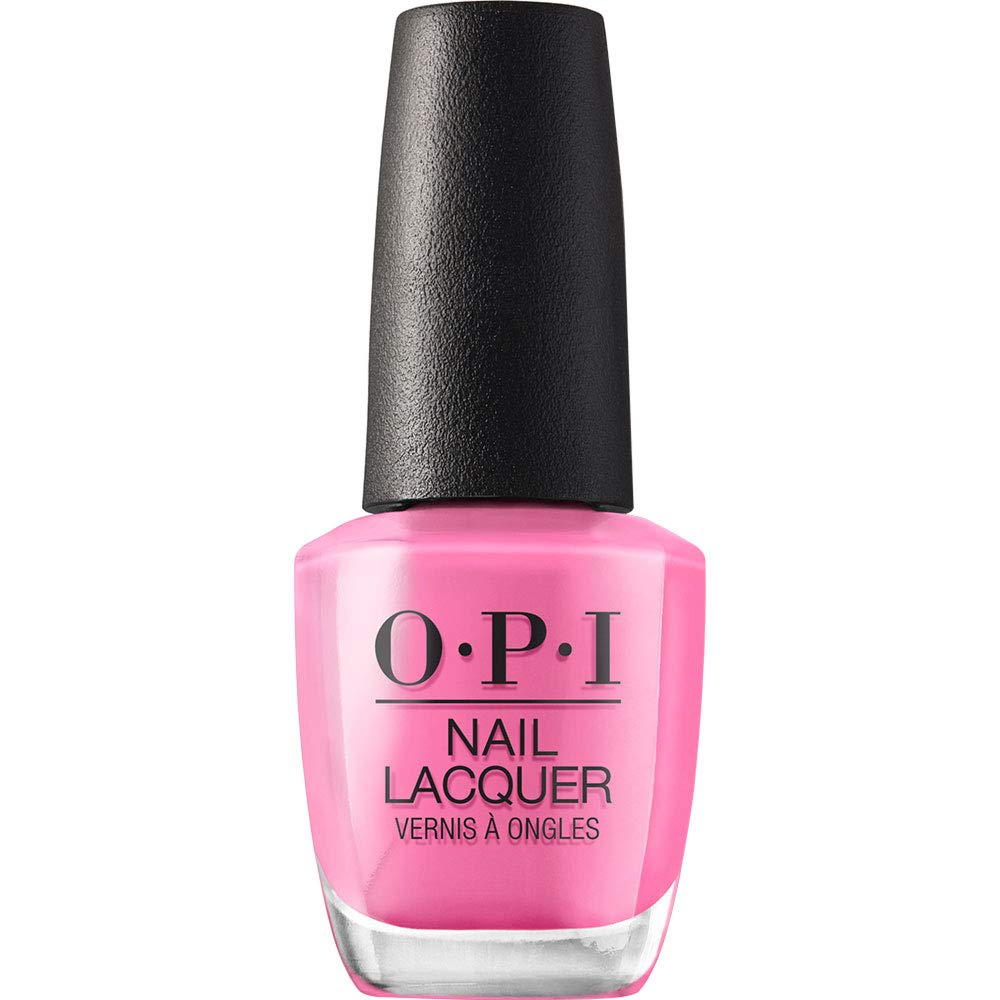 OPI Nail Lacquer Two-Timing the Zones bright pink nail polish front view
