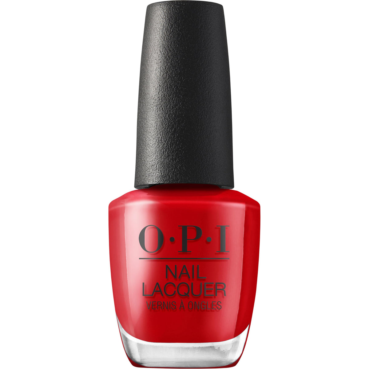 OPI Nail Lacquer Vodka & Caviar bright red polish front view