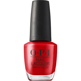 OPI Nail Lacquer Vodka & Caviar bright red polish front view