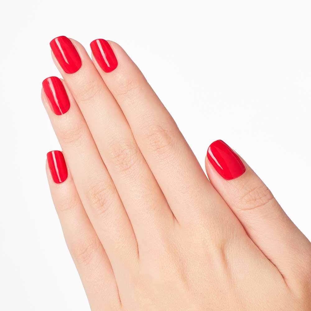 OPI Nail Lacquer We Seafood and Eat It applied on nails