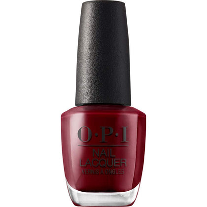 OPI Nail Lacquer We the Female dark red crème polish front view