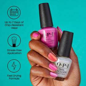 OPI Nail Lacquer Worth a Pretty Penne applied on nails
