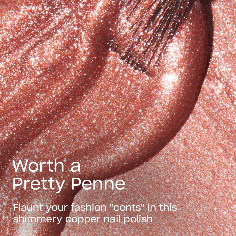 OPI Nail Lacquer Worth a Pretty Penne brush close-up