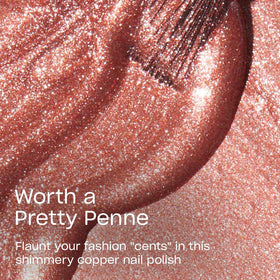 OPI Nail Lacquer Worth a Pretty Penne brush close-up
