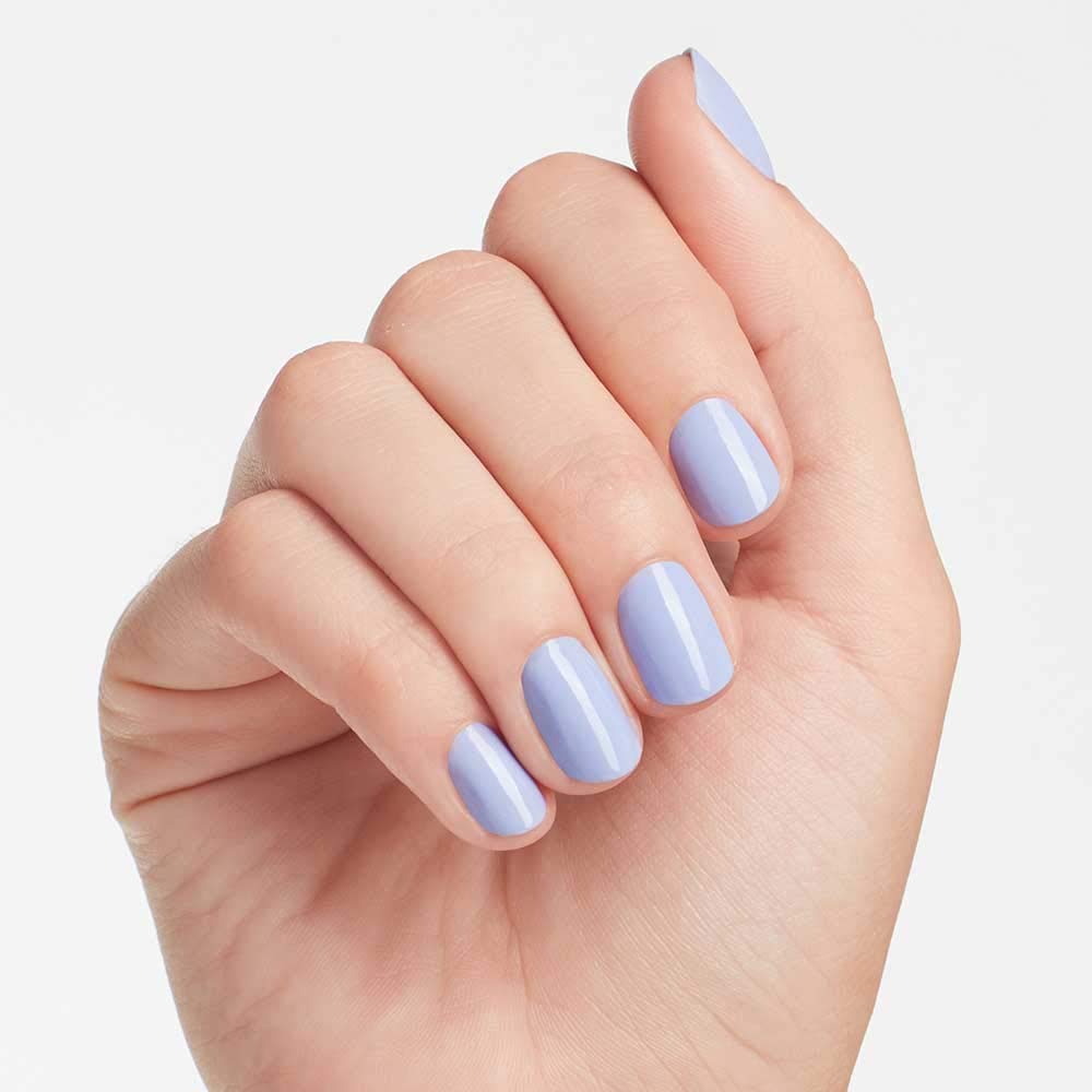 OPI Nail Lacquer You're Such a BudaPest soft purple swatch on nails