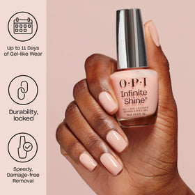 OPI nail polish bottle with soft bright blue-grey shade
