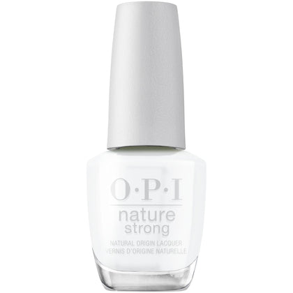 OPI Nature Strong Bright White Crème Nail Polish front view
