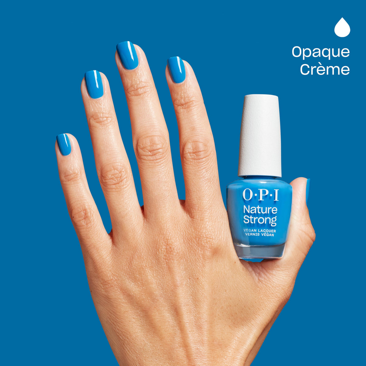 OPI Nature Strong Fresh as a Blue Daisy Nail Polish in eco-friendly packaging