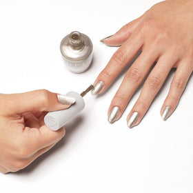OPI Nature Strong Glowing Places Nail Polish in hand with natural background
