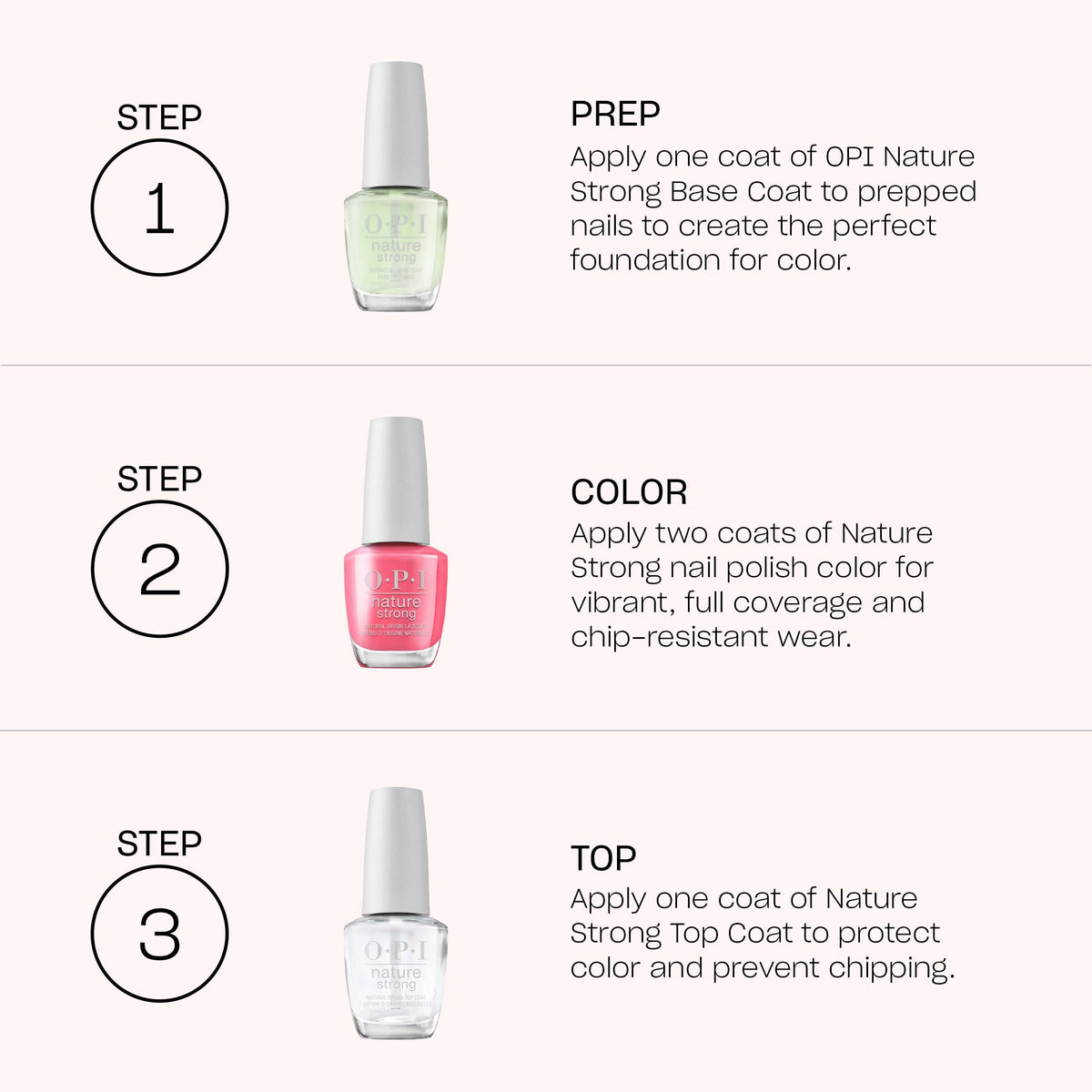 OPI Nature Strong nail polish in a natural setting