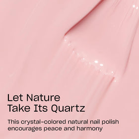 OPI Nature Strong Nail Polish sheer light pink bottle side view