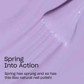 OPI Nature Strong Soft Purple Nail Polish bottle side view