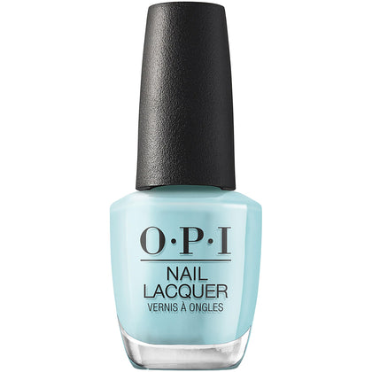 OPI NFTease Me bright blue crème nail polish front view
