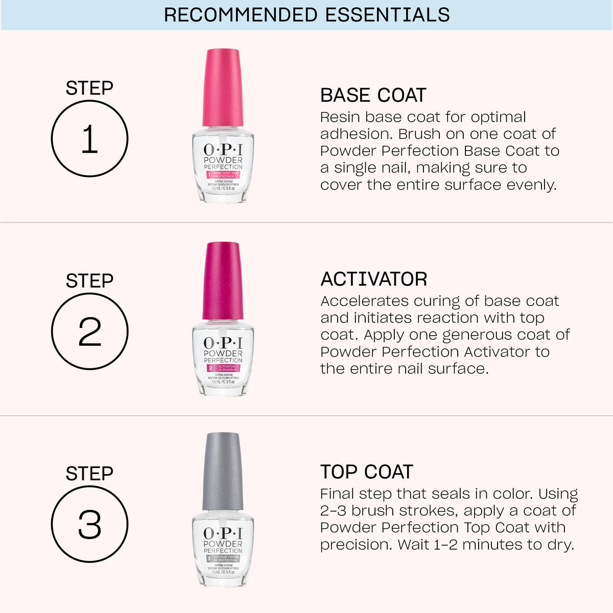 OPI Powder Perfection Step 2 Activator in salon setting