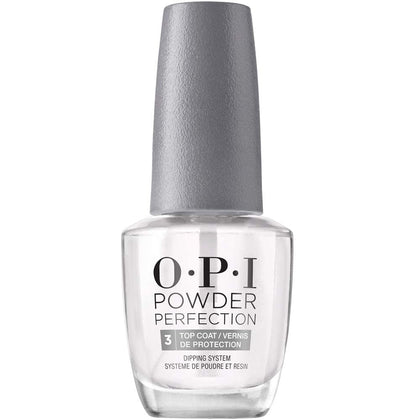 OPI Powder Perfection Top Coat front view with high gloss finish