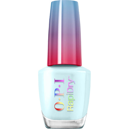 OPI RapiDry Baby Blue Me Away nail polish front view