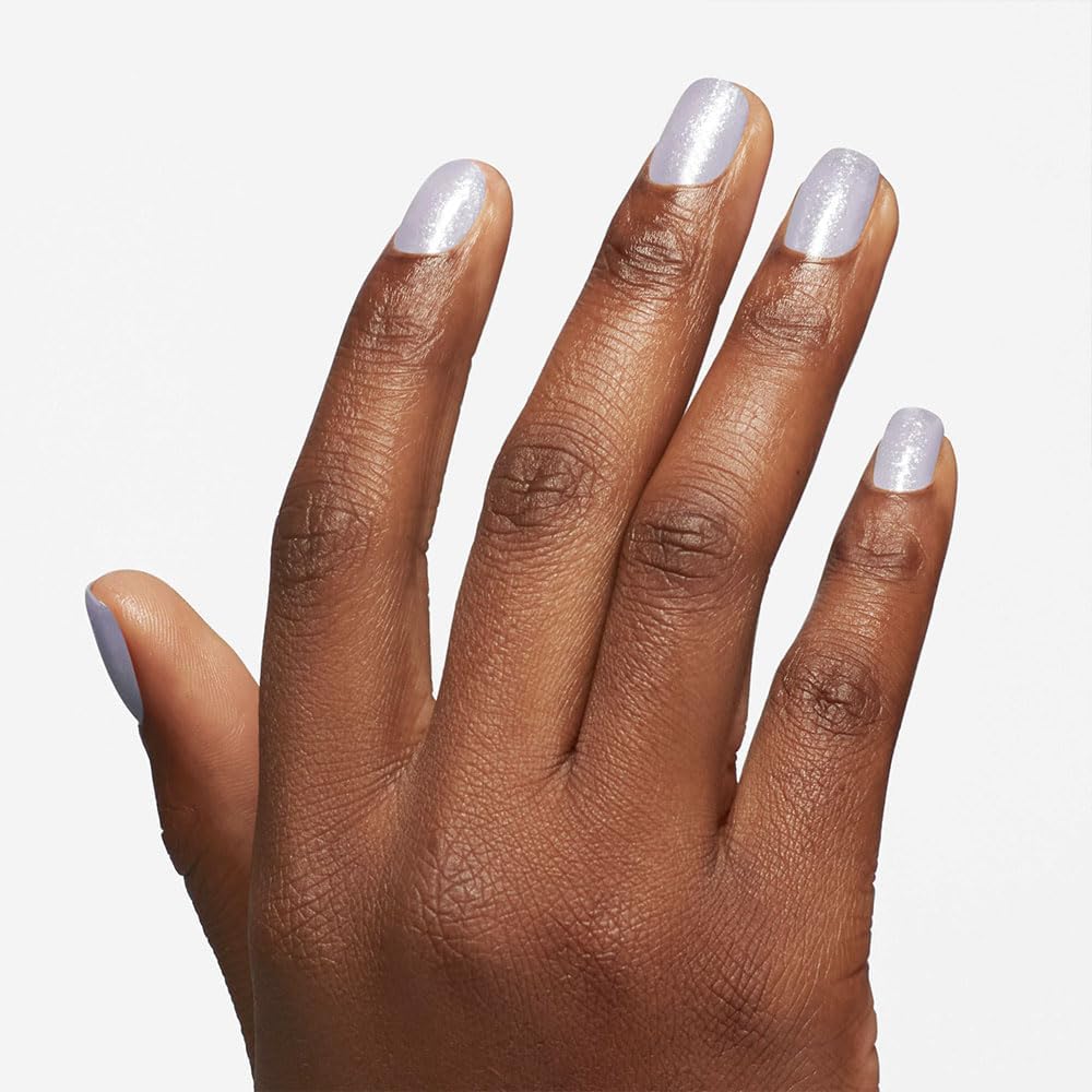 OPI Snatch'd Silver Nail Polish applied on nails
