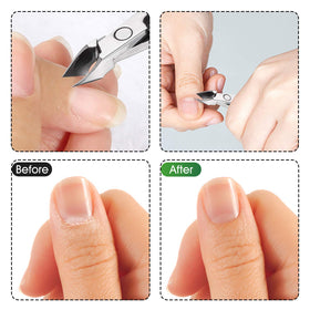 opove Cuticle Nippers on a nail care setup