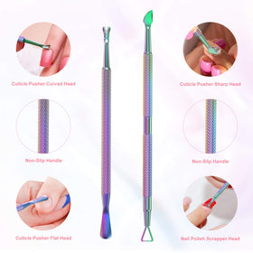 opove cuticle pusher pointed end for precise cuticle control