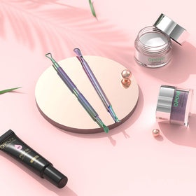 opove cuticle pusher set tools laid out on a surface