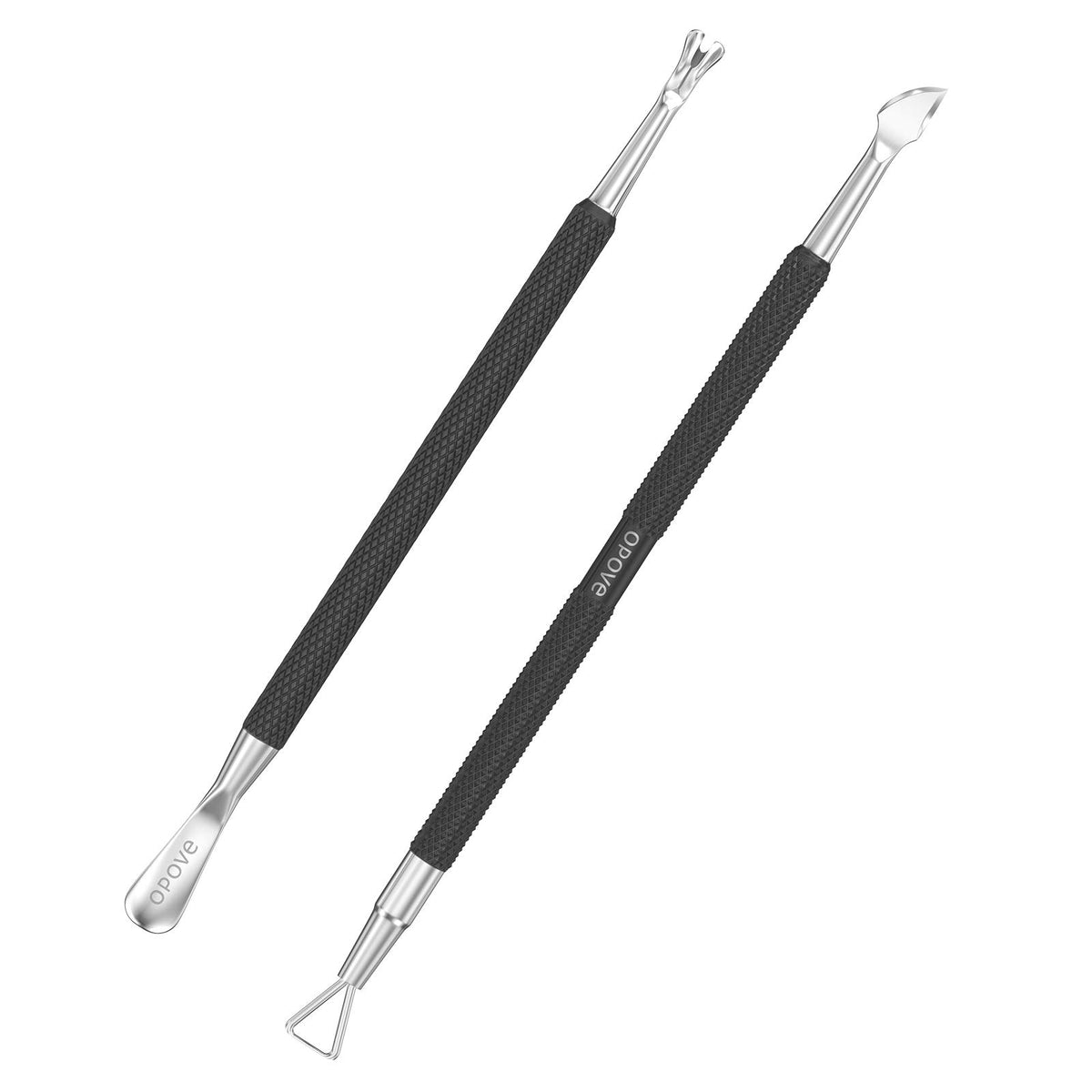 opove Cuticle Pusher Tool Set stainless steel front view
