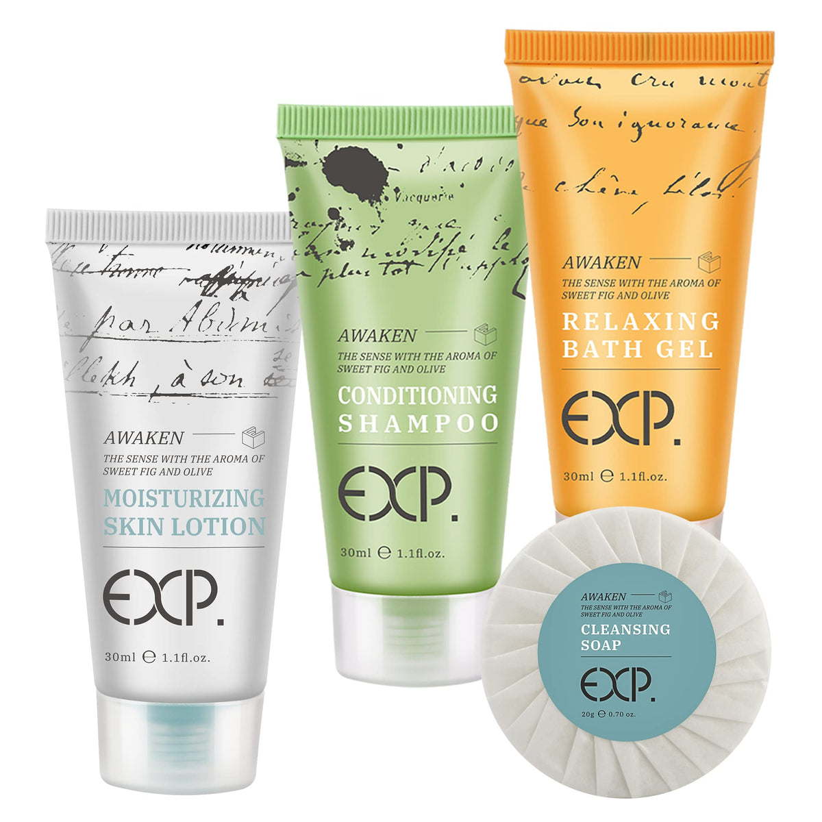 OPPEAL.HOSMALL hotel size amenities set packaging front view