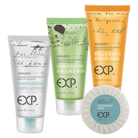OPPEAL.HOSMALL hotel size amenities set packaging front view