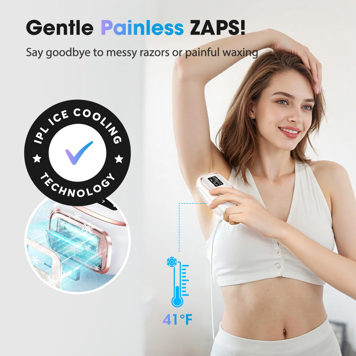 Oreeth IPL Laser Hair Removal Device side view