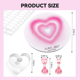 Organised ESUOHYM Nail Stand Set in clear storage box