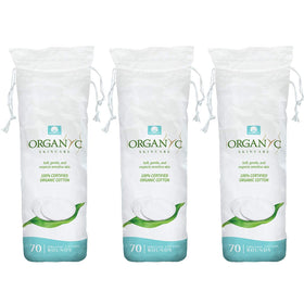 Organyc Organic Cotton Rounds 210 count packaging front view