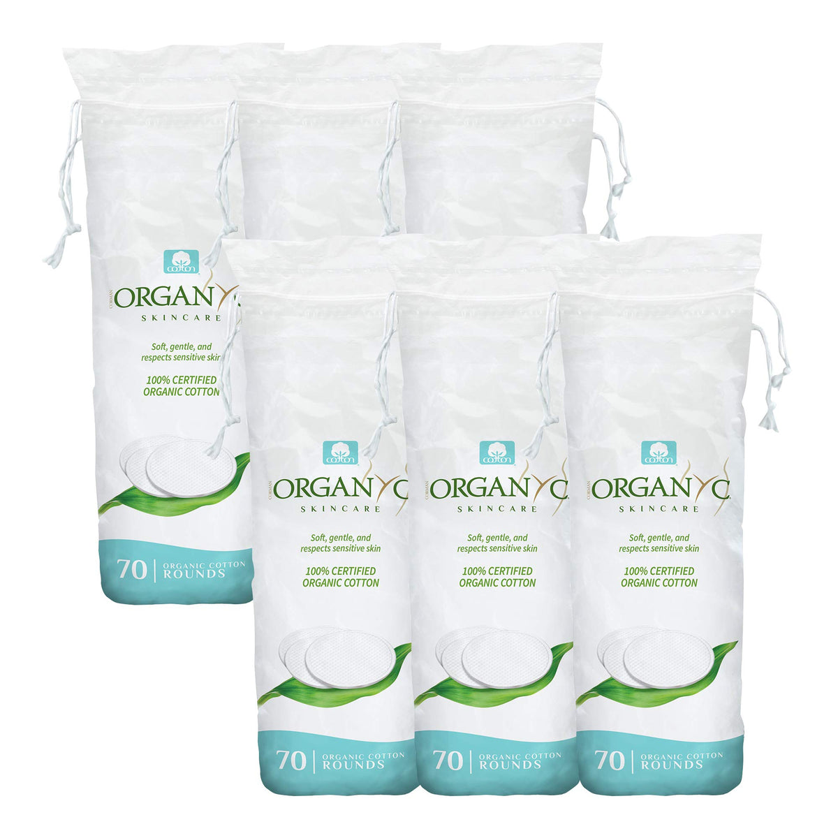 Organyc Organic Cotton Rounds 420 Count front view