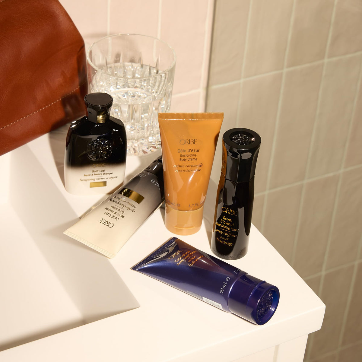 ORIBE Gold Lust Repair & Restore Shampoo 2.5oz with ingredients list