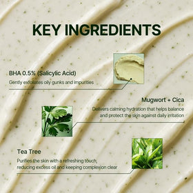 Orien Mugwort Cleansing Foam texture on hand