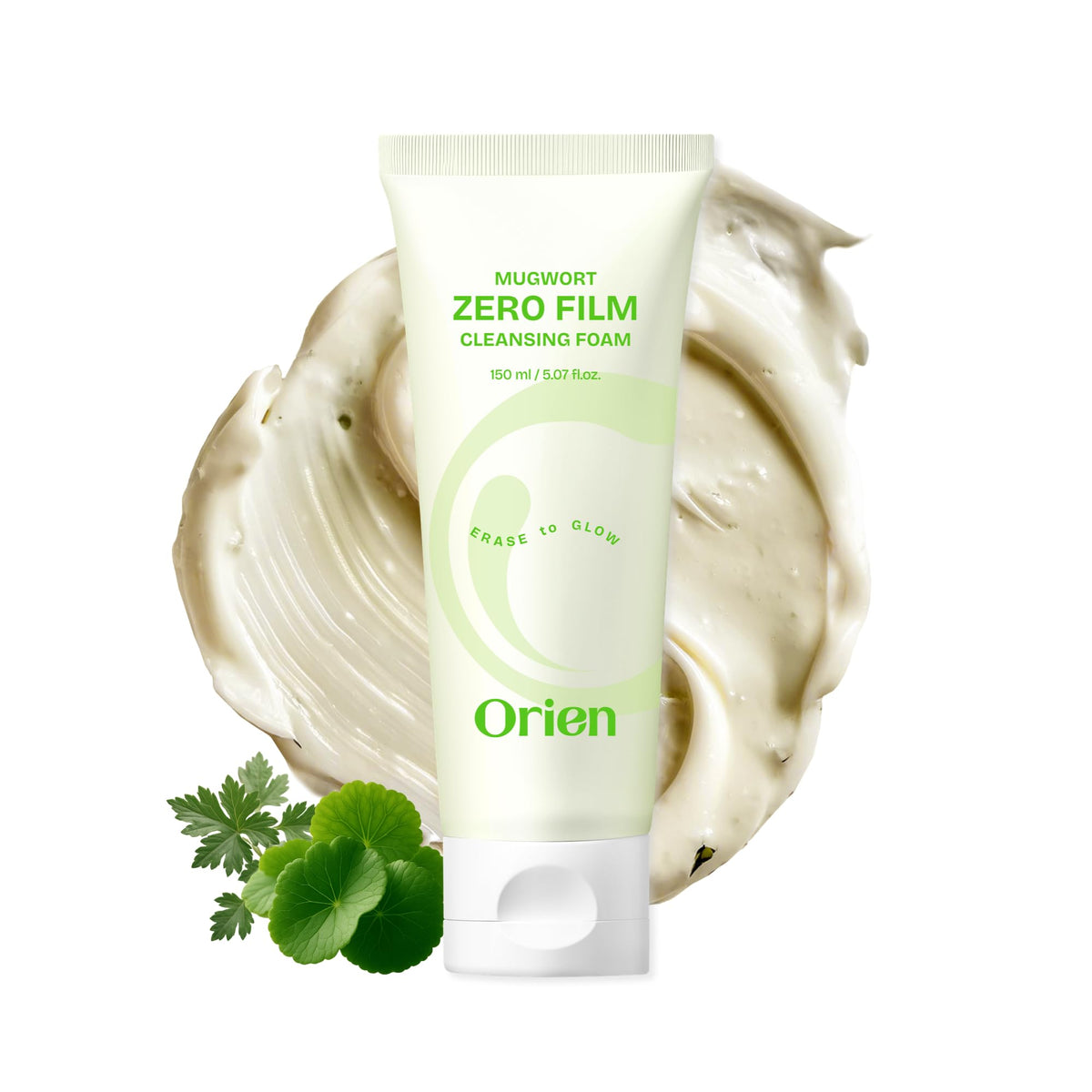 Orien Mugwort Zero Film Cleansing Foam 150ml front view
