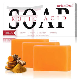 ORIENTLEAF Kojic Acid Soap Bar 3 Pack front view