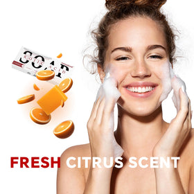 ORIENTLEAF Kojic Acid Soap Bar alongside skincare products