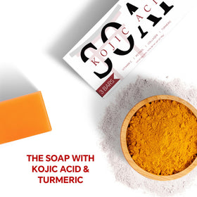 ORIENTLEAF Kojic Acid Soap Bar showing texture