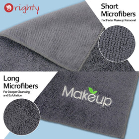 Orighty Microfiber Makeup Remover Cloths folded showing texture