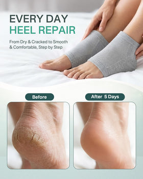 Originbuty moisturizing socks gray side view