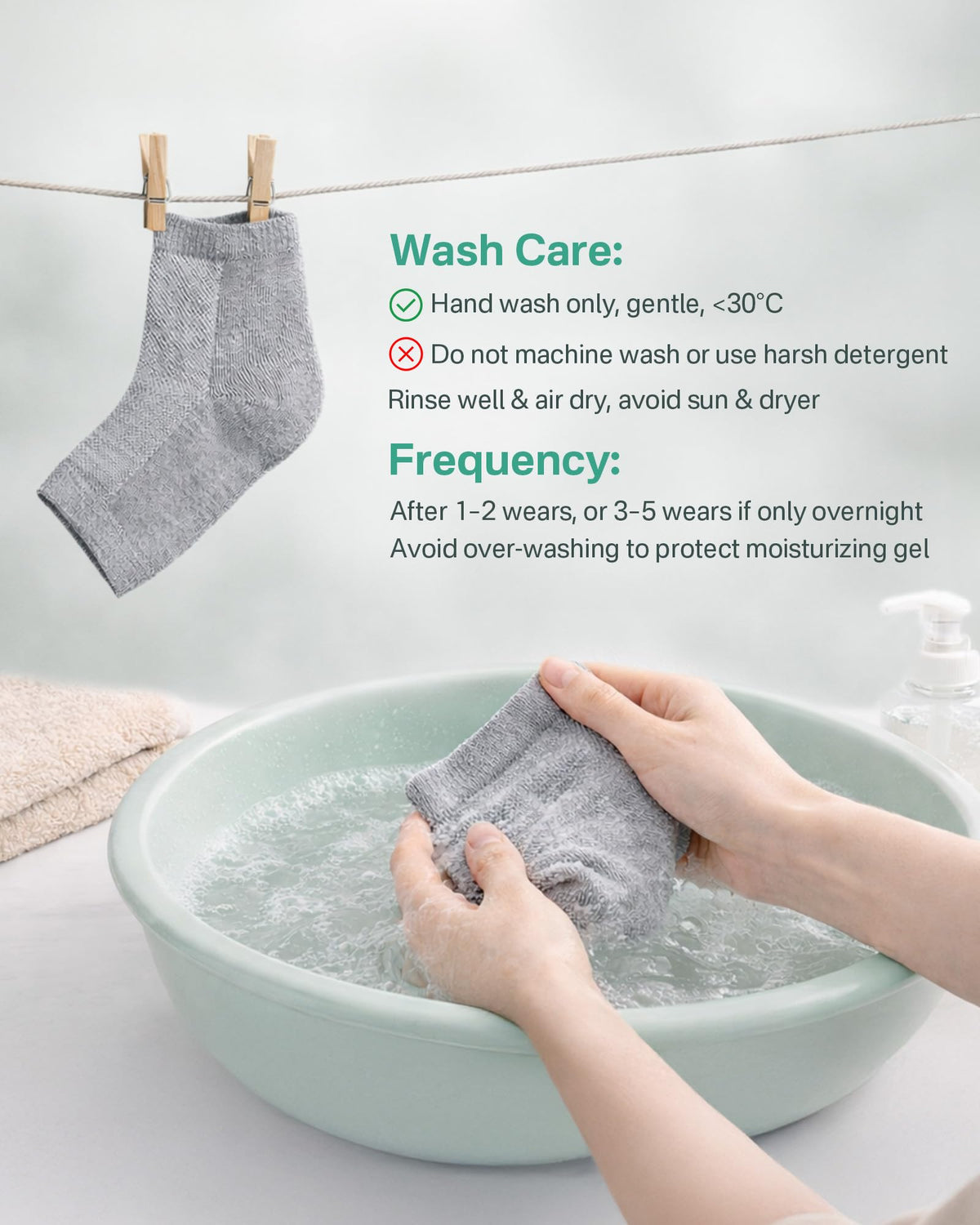 Originbuty moisturizing socks in use during relaxation