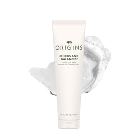 Origins Checks and Balances Foaming Face Wash front view, 5 Fl Oz