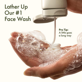 Origins Checks and Balances Foaming Face Wash in a lifestyle setting