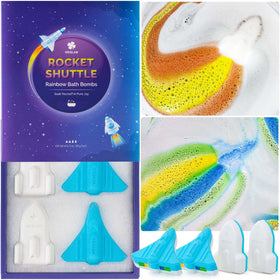 ORIGLAM Space Rocket Bath Bombs packaging front view