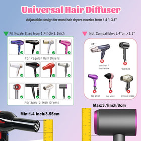Orista Finds Universal Hair Diffuser attached to a blow dryer