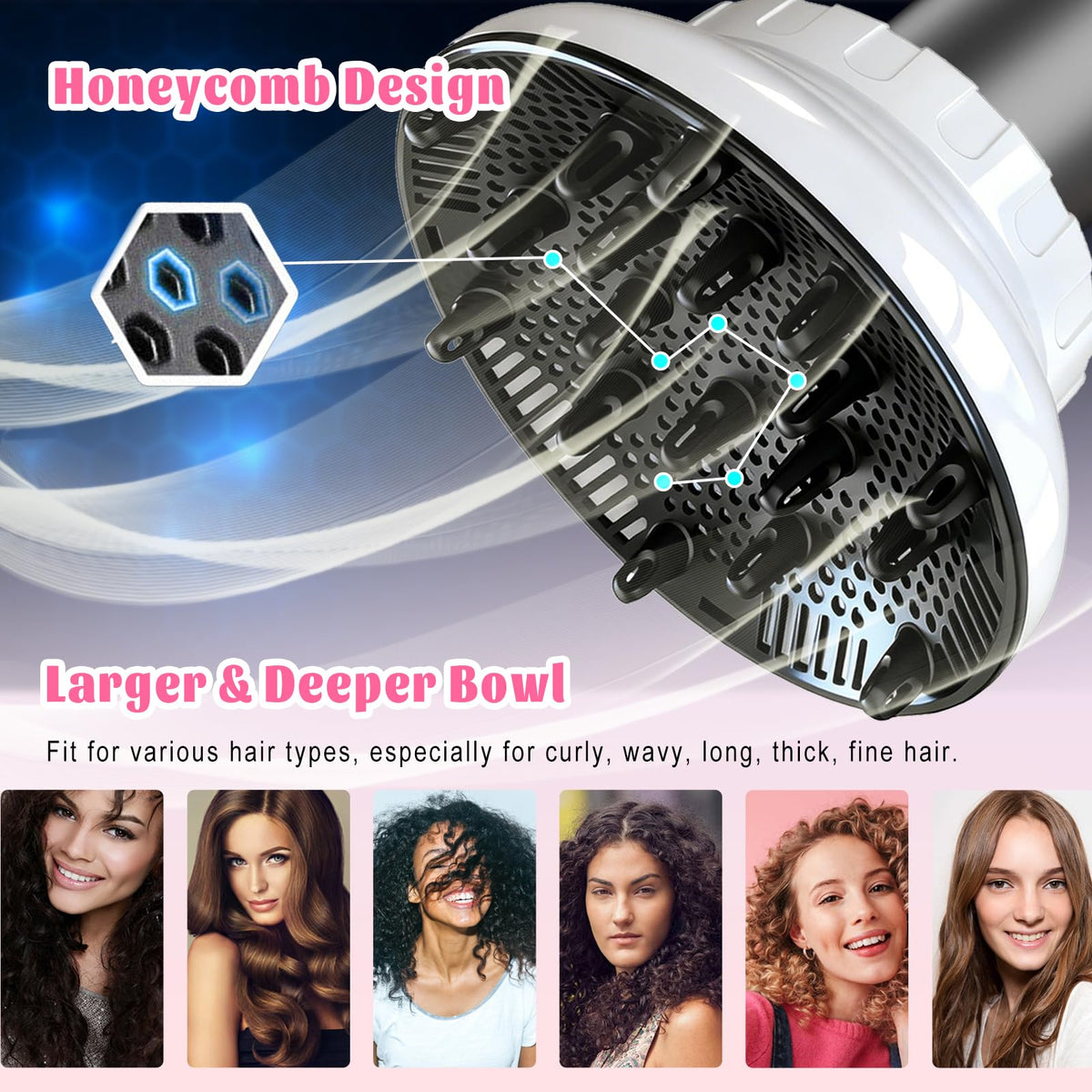 Orista Finds Universal Hair Diffuser with scalp massager included