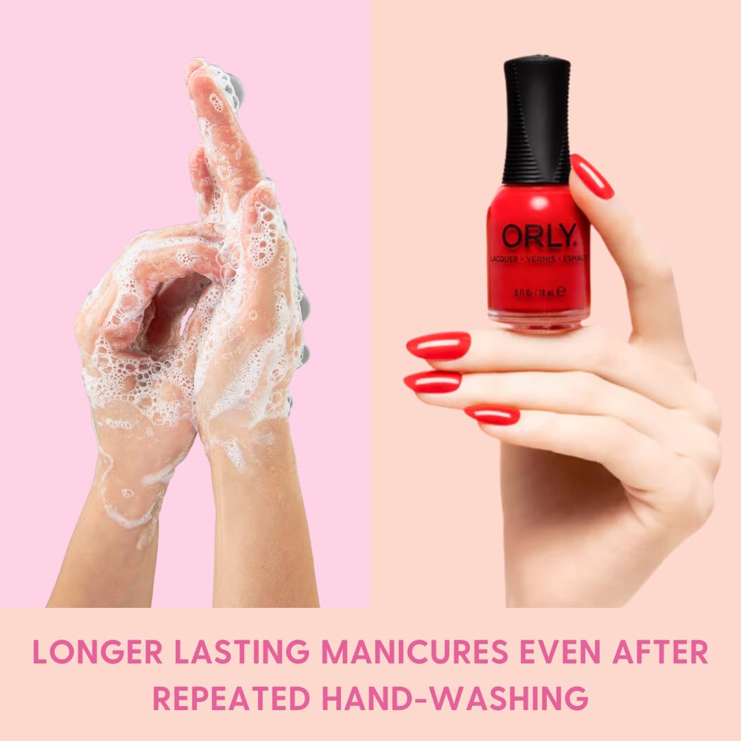 Orly Bonder Nail Polish Base Coat application on nails