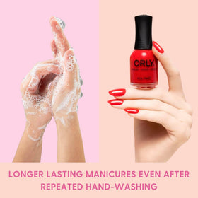 Orly Bonder Nail Polish Base Coat application on nails