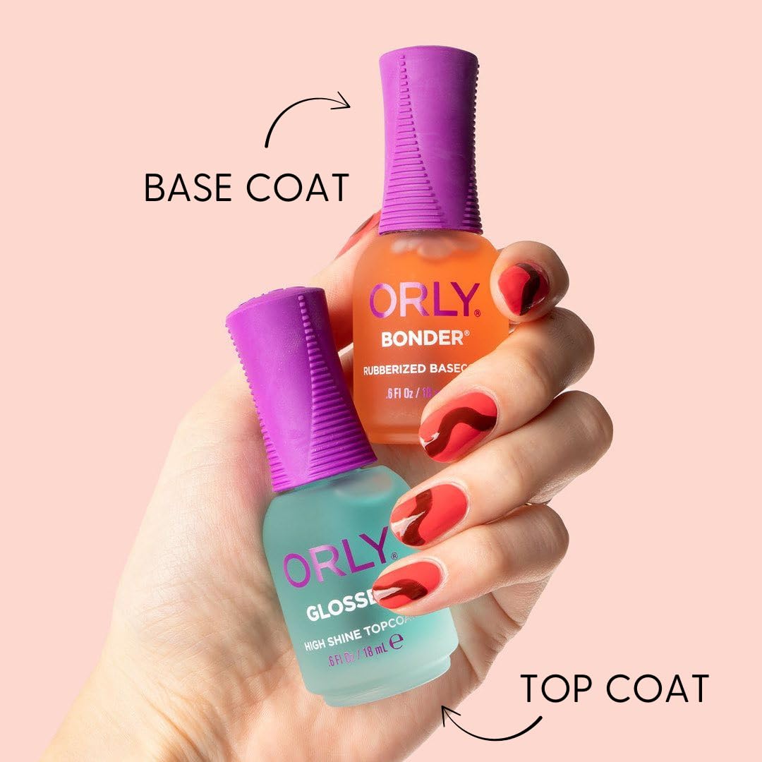 Orly Bonder Nail Polish Base Coat on a manicure table