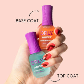Orly Bonder Nail Polish Base Coat on a manicure table